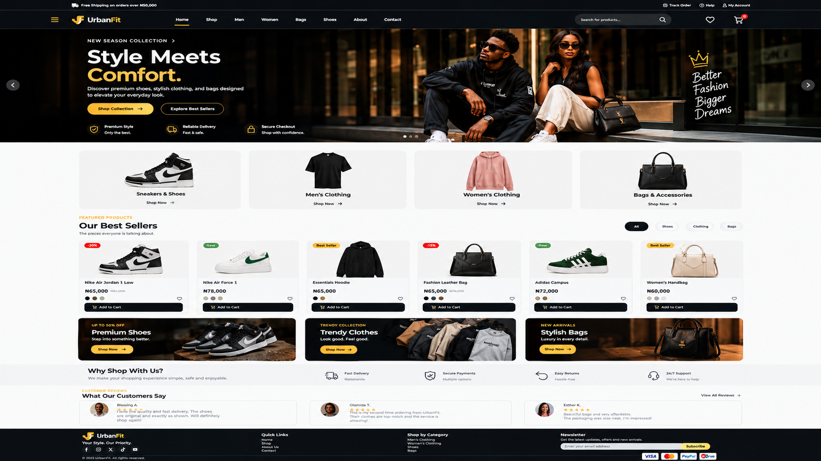 Complete Online Store Website with WhatsApp & Bank Checkout