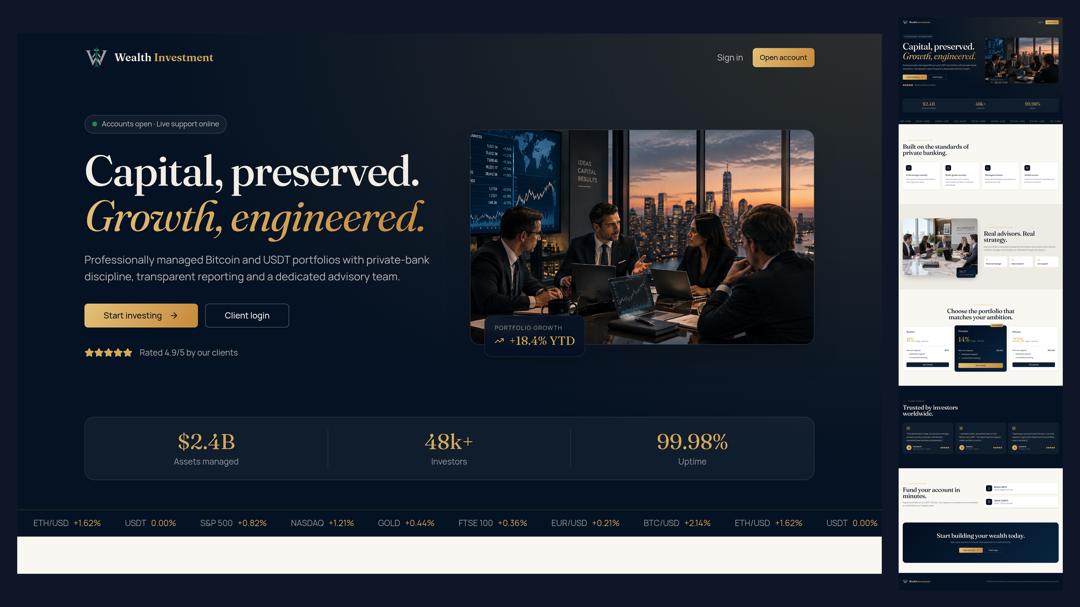 Investment Website